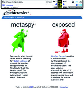 Metaspy by Metacrawler in 2000 © metaspy.com/.ild