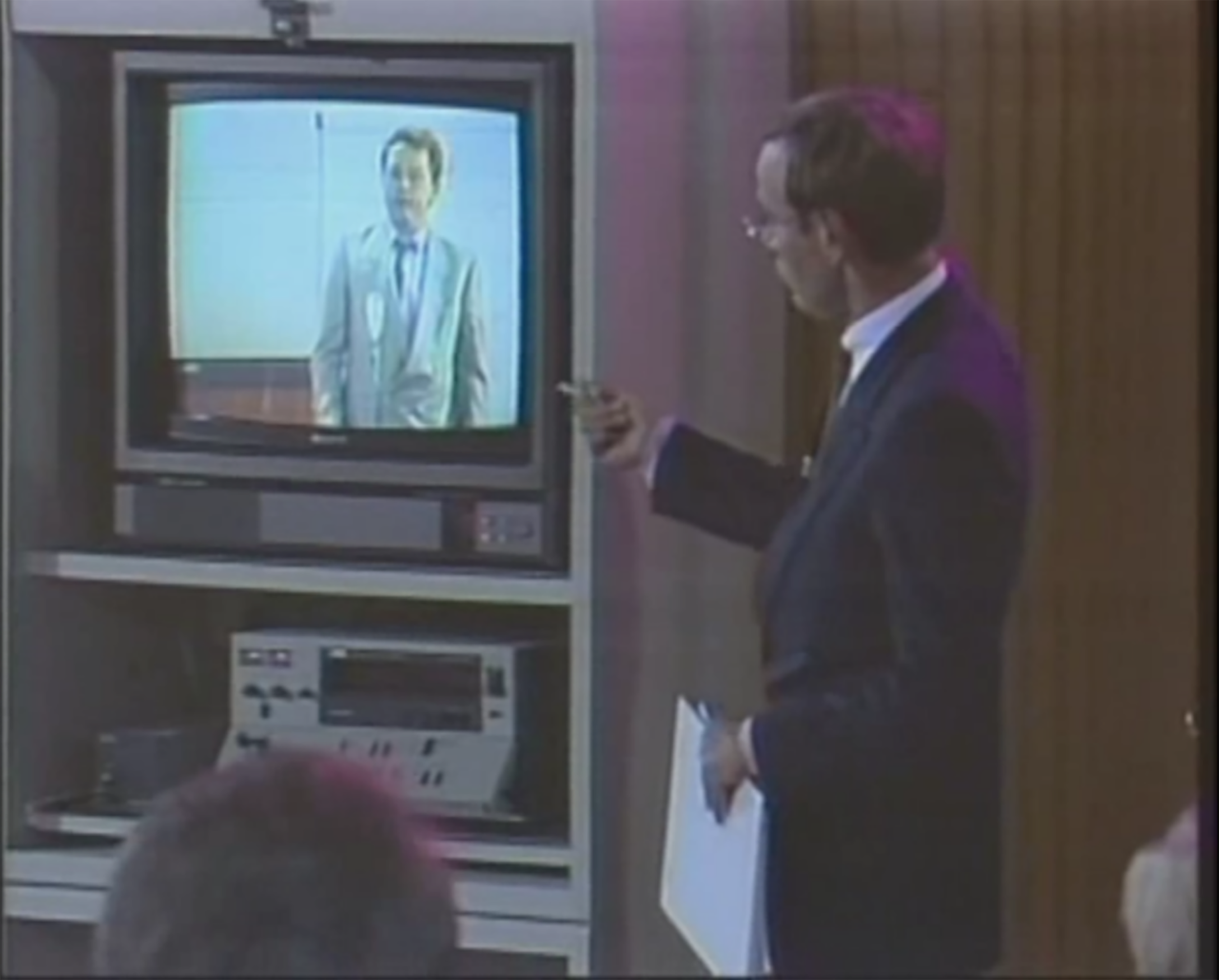 Ausschnitt aus dem Film Die Schulung (Harun Farocki, 1987) (© Harun Farocki GbR, Berlin)