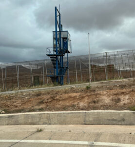 Melilla border fence between Spain and Morocco (© Nina ter Laan)