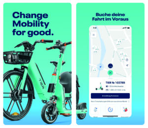 TIER Mobility as a Service (MaaS) Plattform und App (© Google Playstore)